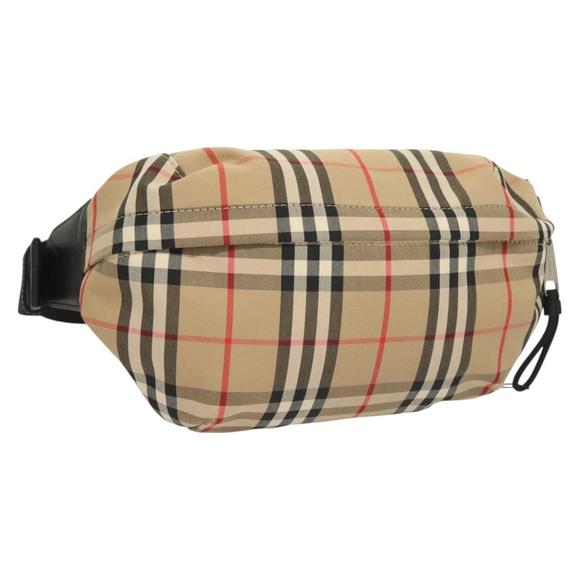BURBERRY Nova Check Body Bag Canvas Beige Auth 130189 - Picture 1 of 16
